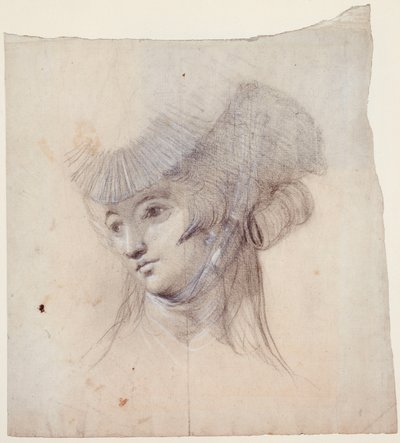 Studio di ritratto di una donna, probabilmente Mrs Fuseli da Johann Heinrich Füssli