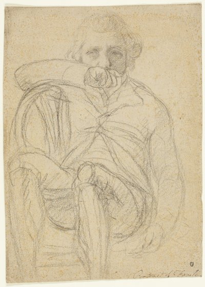 Ritratto di Fuseli (recto); schizzo di una mano (verso) da Henry Fuseli