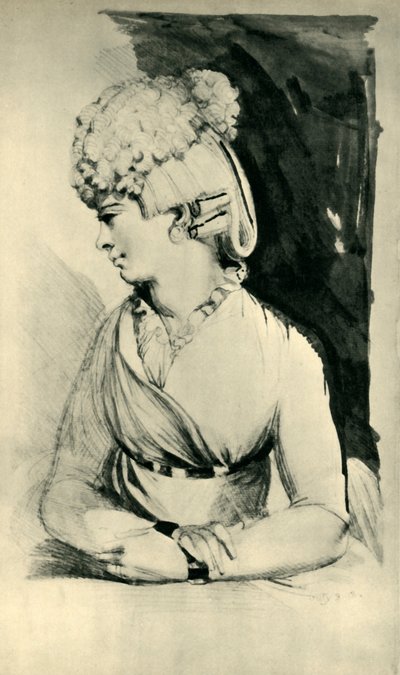 Ritratto di una donna, fine XVIII-inizio XIX secolo, 1943 da Johann Heinrich Füssli