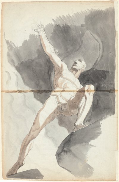 Satana che Sfida i Poteri del Cielo da Johann Heinrich Füssli