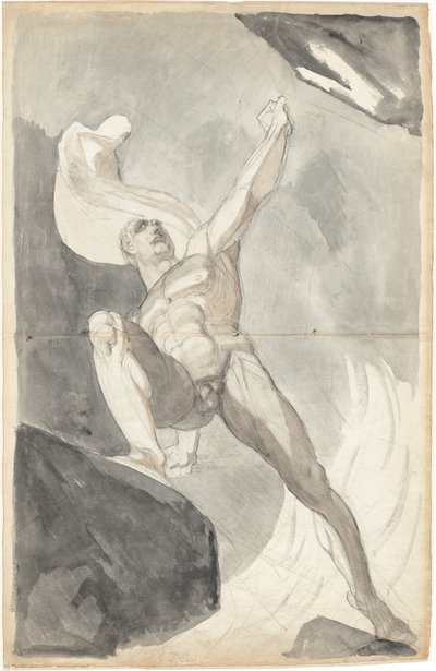 Satana che sfida i poteri del cielo da Johann Heinrich Füssli