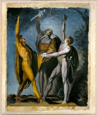 Schizzo per Giuramento sul Rütli, Figura Femminile da Johann Heinrich Füssli