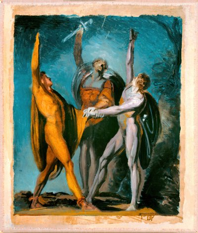 Schizzo per il Giuramento sul Rütli, Figura Femminile (verso) da Johann Heinrich Füssli