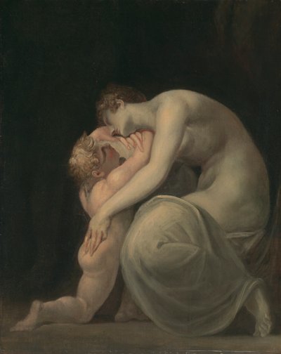 Tekemessa ed Eurysakes da Johann Heinrich Füssli