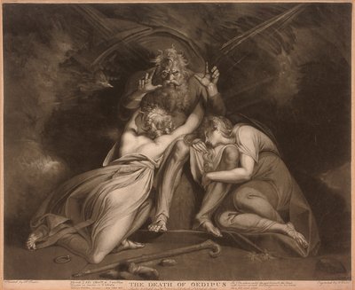 La morte di Edipo, inciso da William Ward da Johann Heinrich Füssli