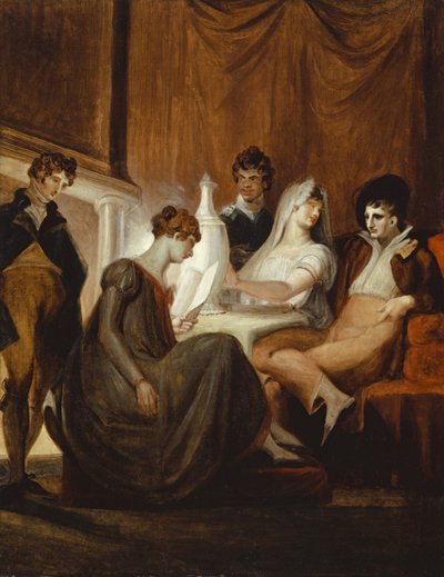 Il giornale in campagna da Johann Heinrich Füssli
