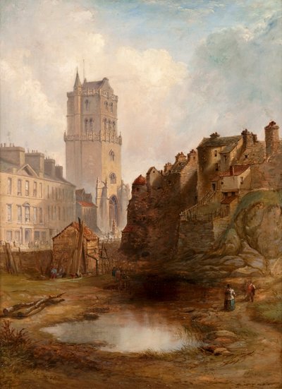 Cava di Lindsay Street e Vecchio Campanile, c.1855 da Henry G. Duguid