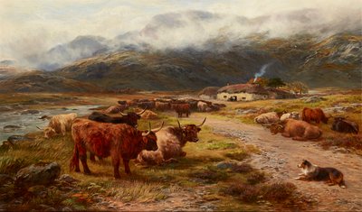 Mandria delle Highlands a riposo, Argyllshire da Henry Garland