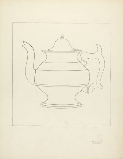 Brocca di peltro da Henry Granet
