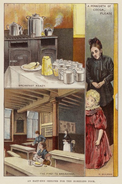 Rifugio per i poveri senzatetto nell