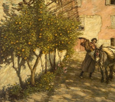 Raccolta di arance, 1929 da Henry Herbert La Thangue