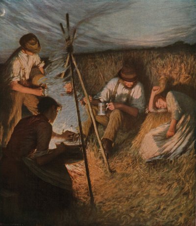 La cena dei mietitori, 1898 da Henry Herbert La Thangue