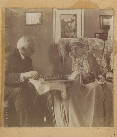 [Hardinge Hay Cameron e Lady Dalrymple giocano a scacchi]. da Henry Herschel Hay Cameron
