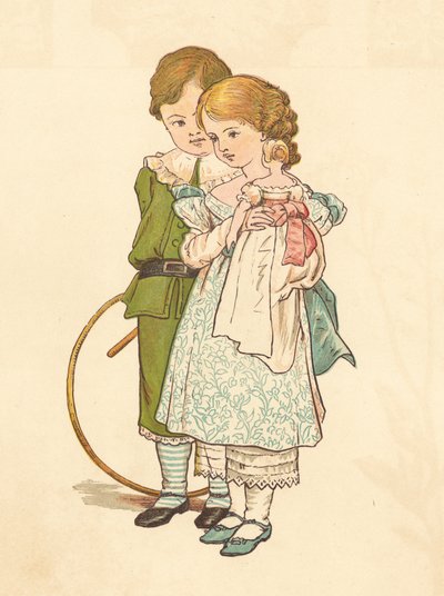Persone corteggianti (litografia a colori) da Henry Hetherington Emmerson