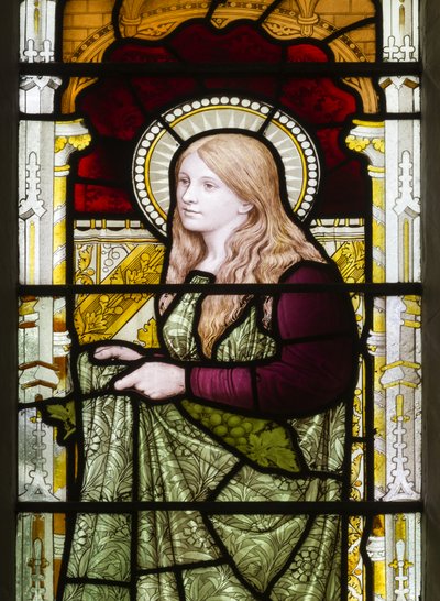 Cambridge, Trinity College, Heaton Butler & Bayne, Henry Holiday, Phoebe, 1870, Phoebe Cookson, adattato da Carl Almquist da Henry Holiday