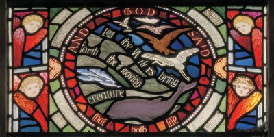 Lasciate che le Acque Portino, Finestra Benedicite (dettaglio) da Henry Holiday