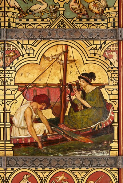 Saffo e Faone, (dettaglio) del Grande Librone da Henry Holiday