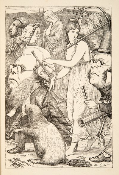 Per inseguirlo con forchette e speranza, da The Hunting of the Snark, an Agony in Eight Fits, di Lewis Carroll, pub. 1876 da Henry Holiday