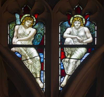 Westminster, St Margaret, James Powell & Sons, Henry Holiday, Angeli del Tracery, 1883 da Henry Holiday