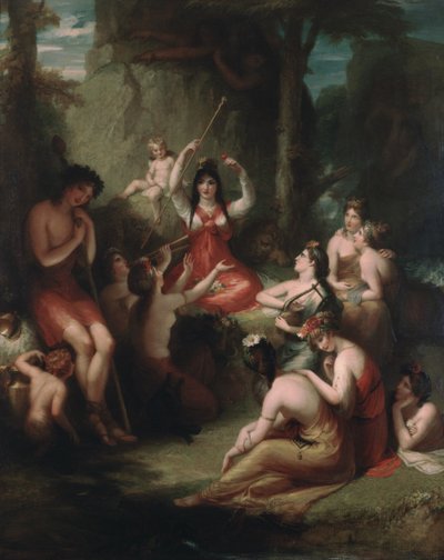 Comus che ascolta gli incantesimi di Circe, 1831 da Henry Howard