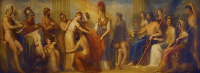 Pandora, a cui gli dei riuniti hanno donato tutti i loro doni, 1834 da Henry Howard