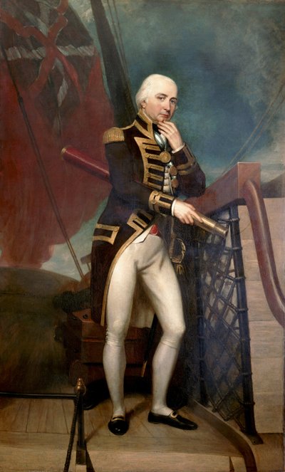 Ritratto del Vice Ammiraglio Cuthbert Collingwood, secondo in comando di Horatio Nelson alla Battaglia di Trafalgar da Henry Howard