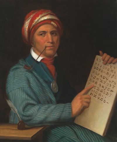 Sequoyah (1770-1843 circa), 1830 circa (olio su tela) da Henry Inman