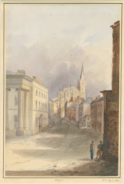 Walsall Town e Chiesa, 1844 da Henry James Noyes