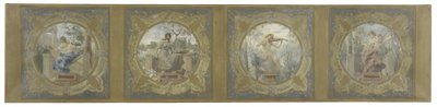 Bozzetto per la Galleria Lobau al Municipio di Parigi: Le Arti da Henry Jean Louis Boureau