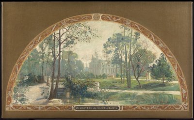 Bozzetto per la grande scala del municipio di Neuilly-sur-Seine: Il castello di Saint-James, tra il 1908 e il 1912 da Henry Jean Louis Boureau