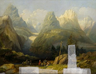 Una Vista delle Alpi da Henry John (attr. to) Boddington