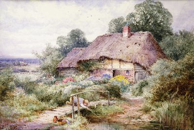 Catturare i pesciolini a Eastbury, Berkshire da Henry John Sylvester Stannard