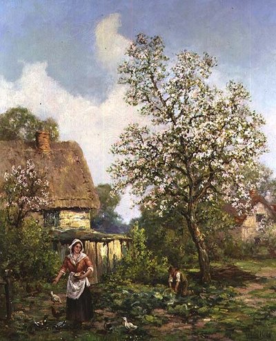 Nutrire i polli da Henry John Yeend King
