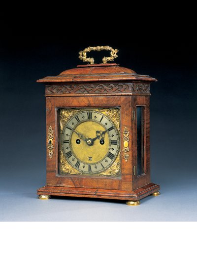 Orologio a staffa con suoneria delle ore e delle mezze ore di Carlo II, Londra, circa 1685 da Henry Jones