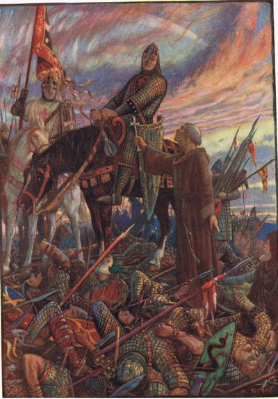 Dopo la Battaglia di Hastings, illustrazione da 