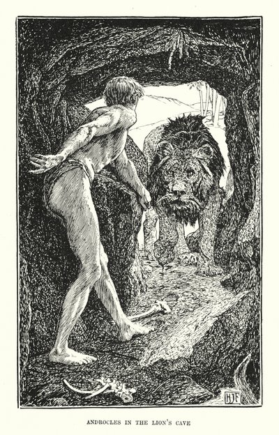 Androclo nella caverna del leone da Henry Justice Ford
