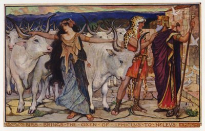 Bias porta i buoi di Iphiclus a Neleus da Henry Justice Ford