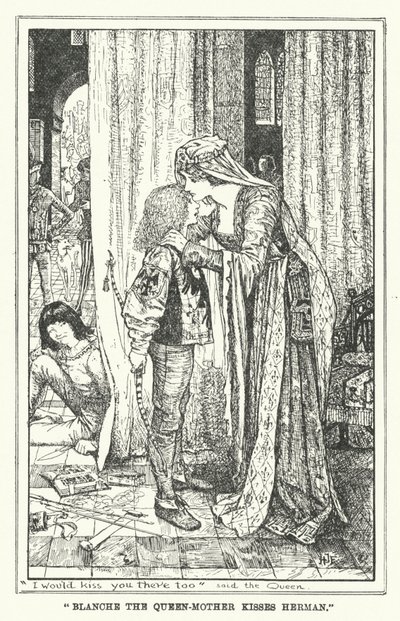"Blanche la Regina Madre bacia Herman" da Henry Justice Ford