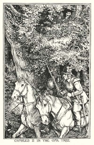 Carlo II nella quercia da Henry Justice Ford