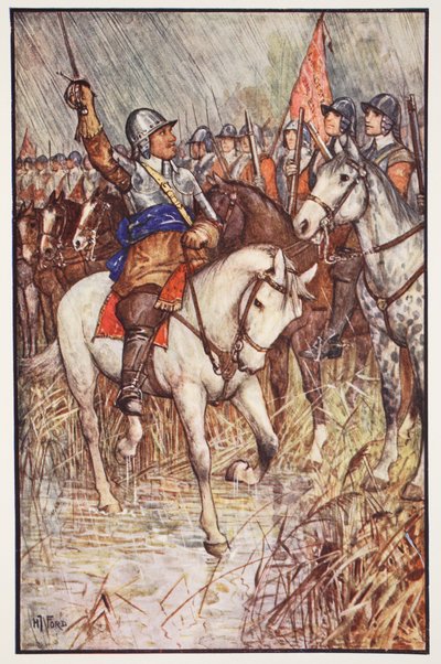 Cromwell e i suoi Ironsides, illustrazione da 