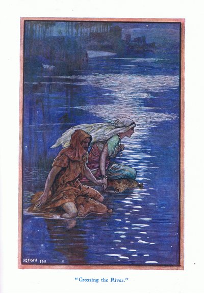 Attraversando il fiume, 1912 da Henry Justice Ford