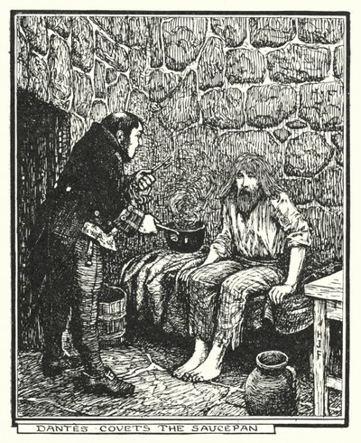 Dantes desidera la pentola (litografia) da Henry Justice Ford