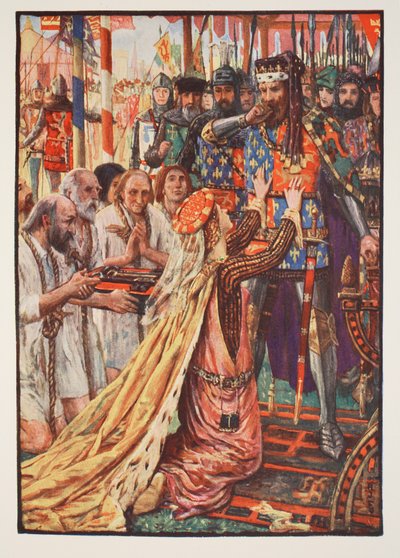 Edoardo III a Calais, illustrazione da 