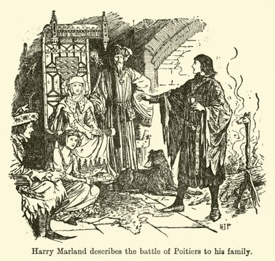 Harry Marland descrive la battaglia di Poitiers alla sua famiglia da Henry Justice Ford