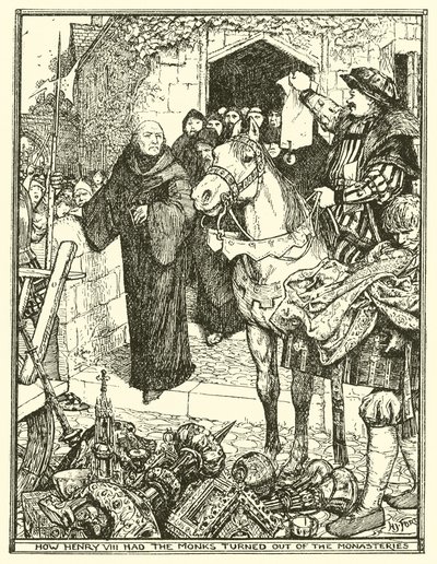 Come Enrico VIII Ha Espulso i Monaci dai Monasteri da Henry Justice Ford