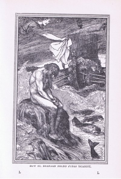 Come San Brendano trovò Giuda Iscariota, 1912 da Henry Justice Ford