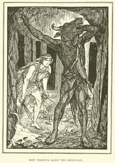Come Teseo uccise il Minotauro da Henry Justice Ford
