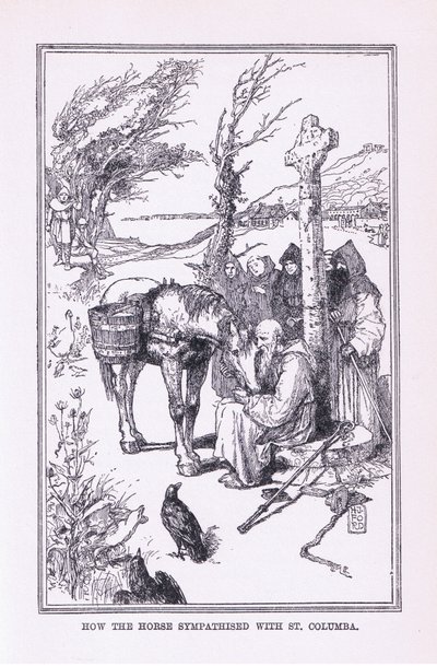 Come il cavallo simpatizzò con San Columba, 1912 da Henry Justice Ford
