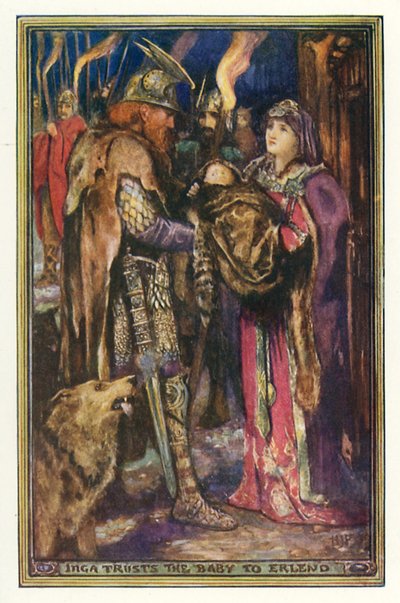 Inga affida il bambino a Erleno da Henry Justice Ford