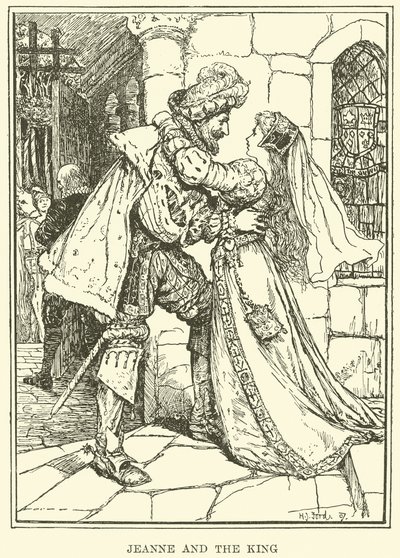 Jeanne e il Re (incisione) da Henry Justice Ford
